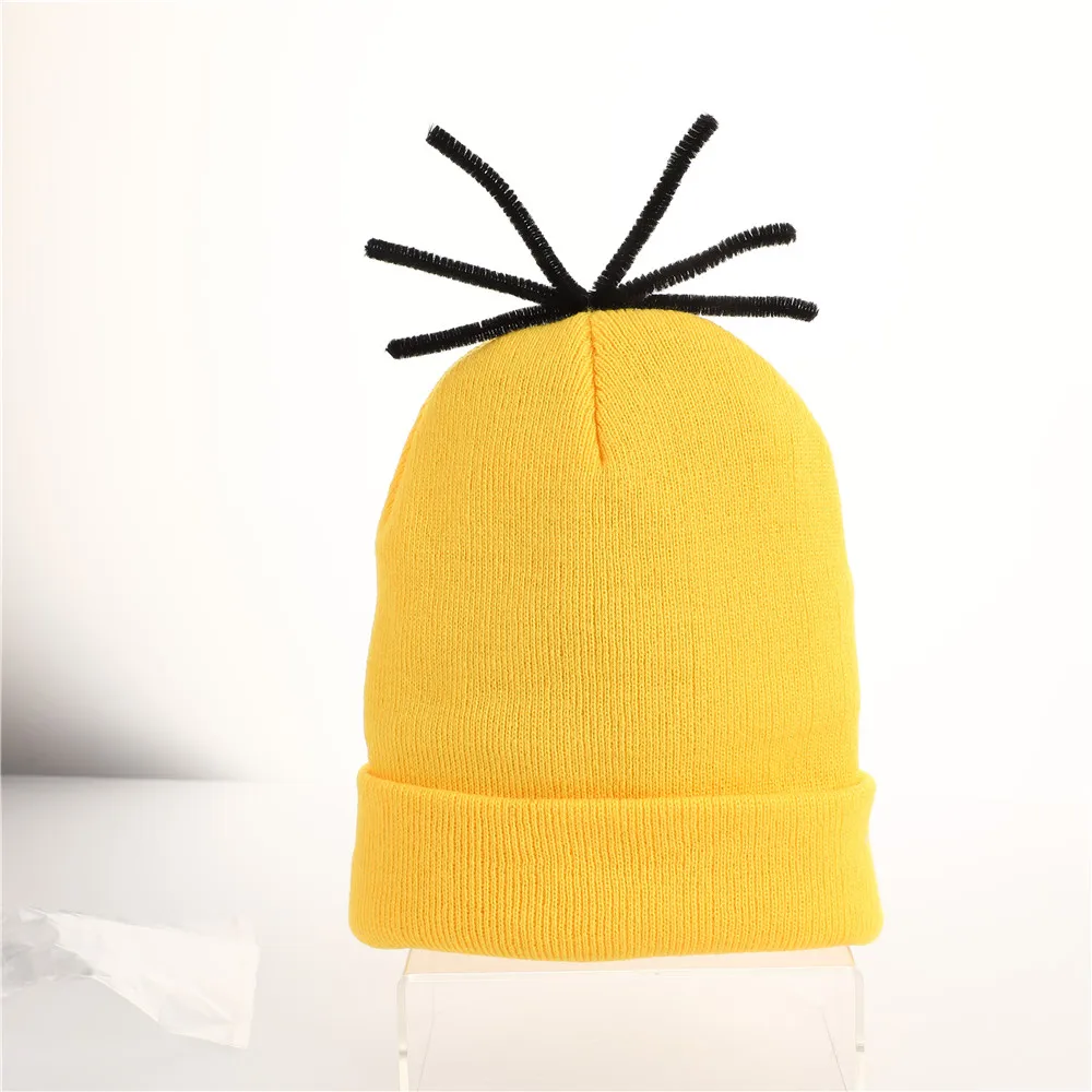 Solid Unisex Beanie Autumn Winter Soft Warm Knitted Hat Gifts Minions Cosplay Cartoon Beanies Women Men Hat