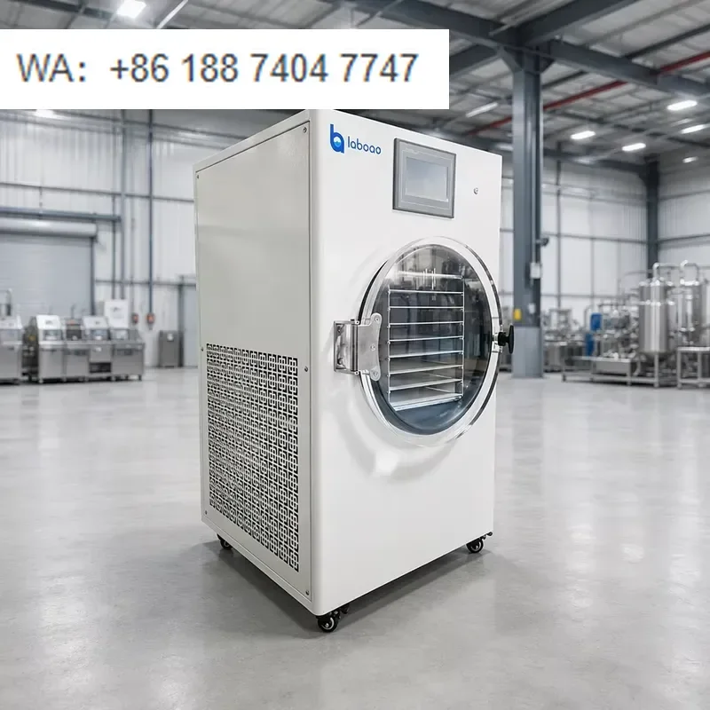 for Laboao High Efficiency 10-12kg Commercial Food Freeze Dryer PLC Programmable Lyophilizer Cold Trap System