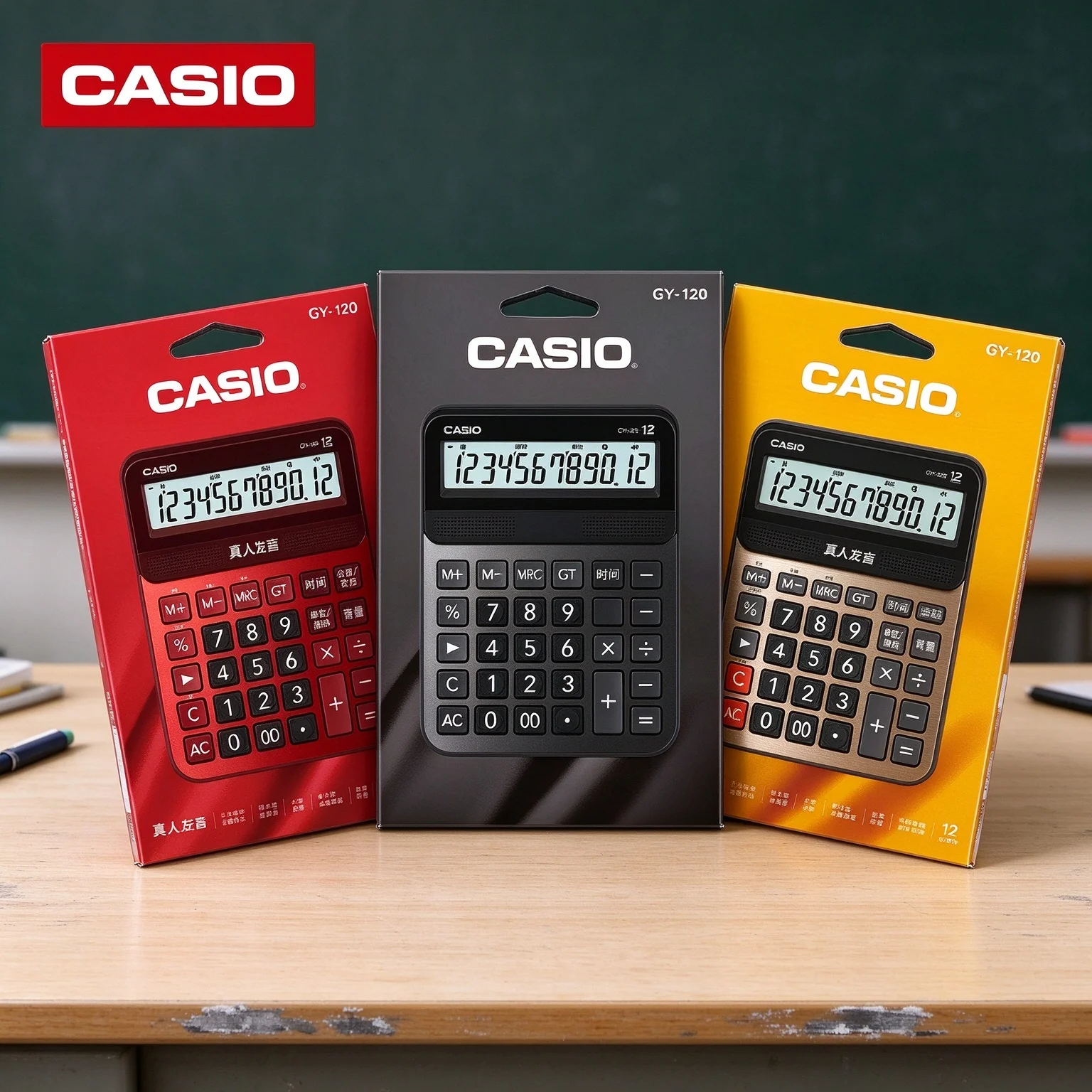 Casio Desktop Accounting Calculator GY-120/DY-120/MS-20YC/SL-310YC, ideal for office bookkeeping and daily expense statistics