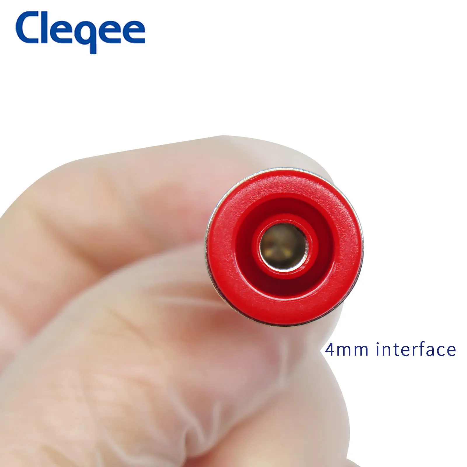 Cleqee P3007 10 قطعة معزول 4 مللي متر ملزمة آخر موصل النيكل مطلي آمنة الموز الإناث جاك لوحة جبل المقبس التوصيل 5 ألوان