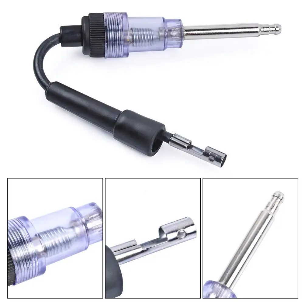 Probador de bujías en línea de motor pequeño, probador de encendido de arranque recto, luz en línea S