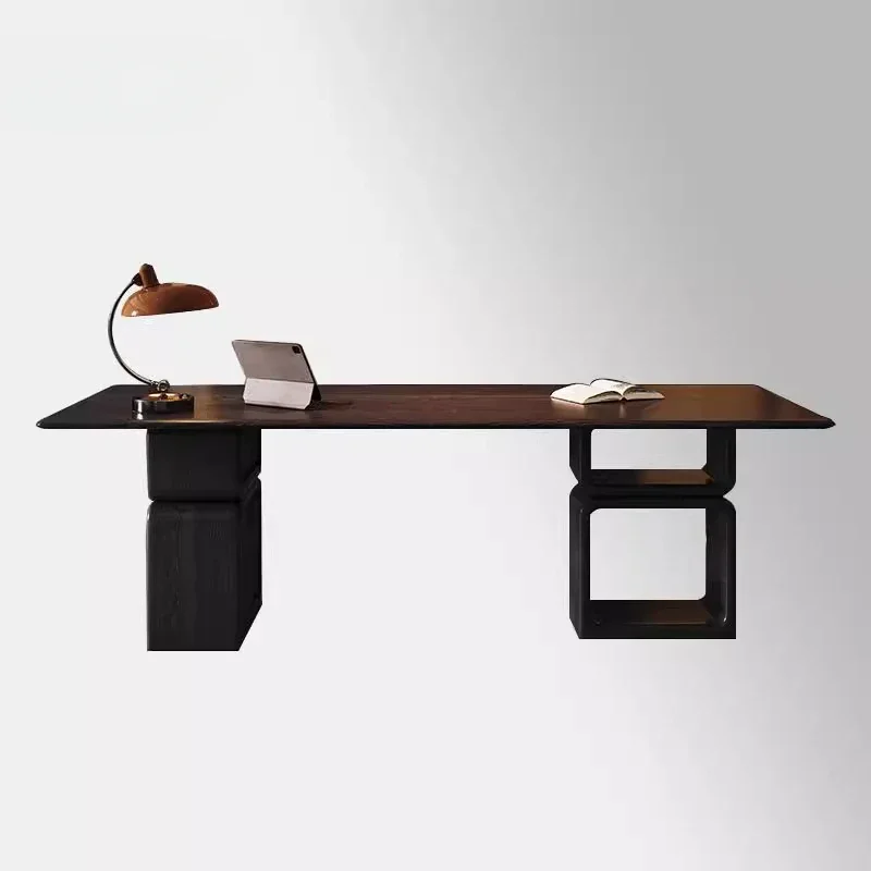 Minimalist study modern high-end solid wood desk computer desk