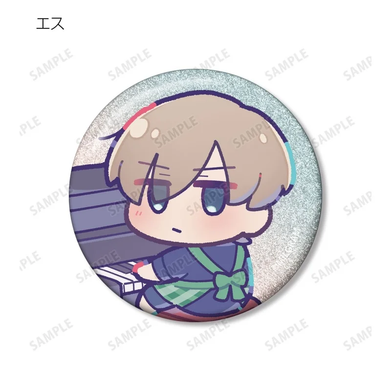 Cartoon MILGRAM Q-style Circle Cartoon Character Acrylic Pendant Keychains Bag Decorations Gifts for Friends