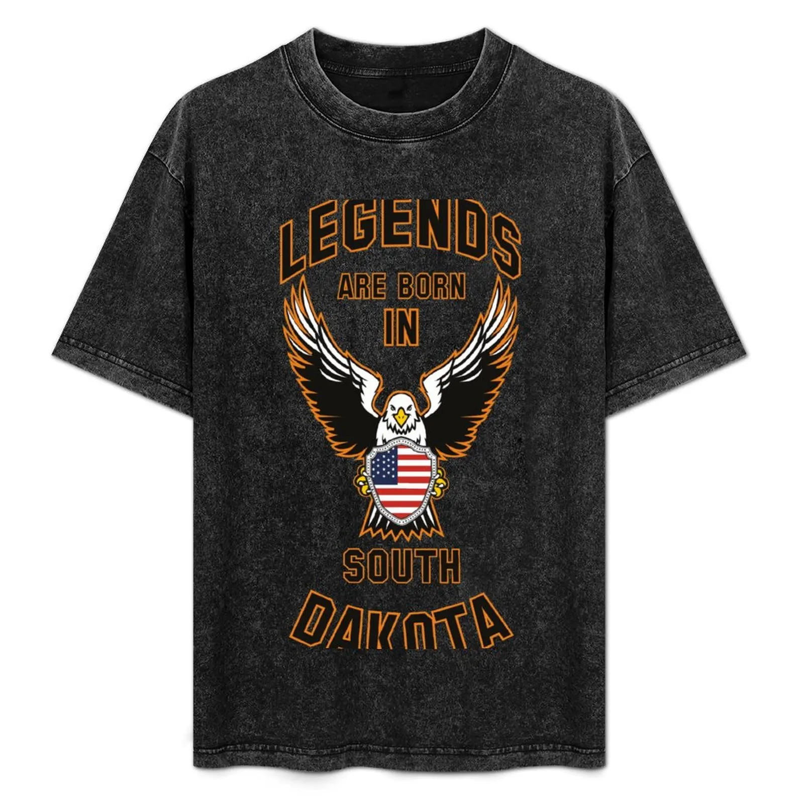 

Legends are born in South Dakota T-Shirt tops rapper graphic tees Blouse blacks mens t shirts casual stylish