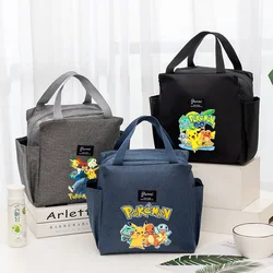 Pokemon Pikachu Portable Lunch Drink Carrier Insulated Bag Fresh Cooler Pouch Food Thermal Box Tote Picnic Container Bag Gift