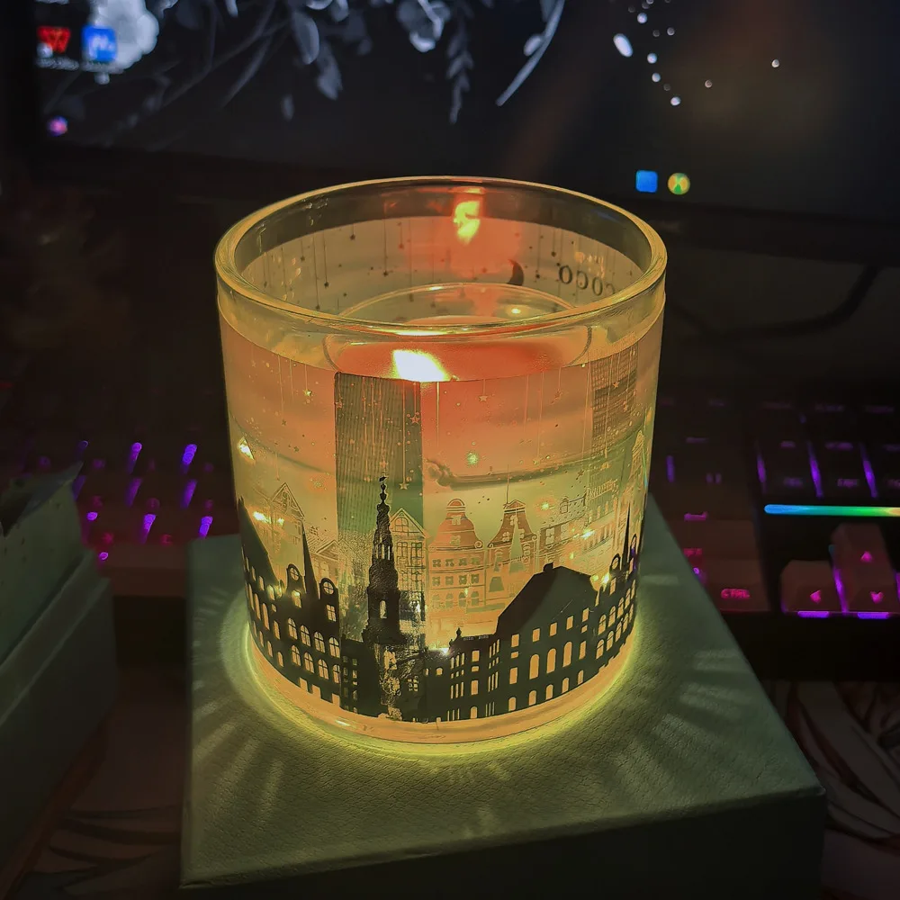 Luxury Aromatherapy Candle Gift Box Jelly Wax Smokeless Scented Candle Romantic Room Decor Holiday Party Christmas New Year Gift