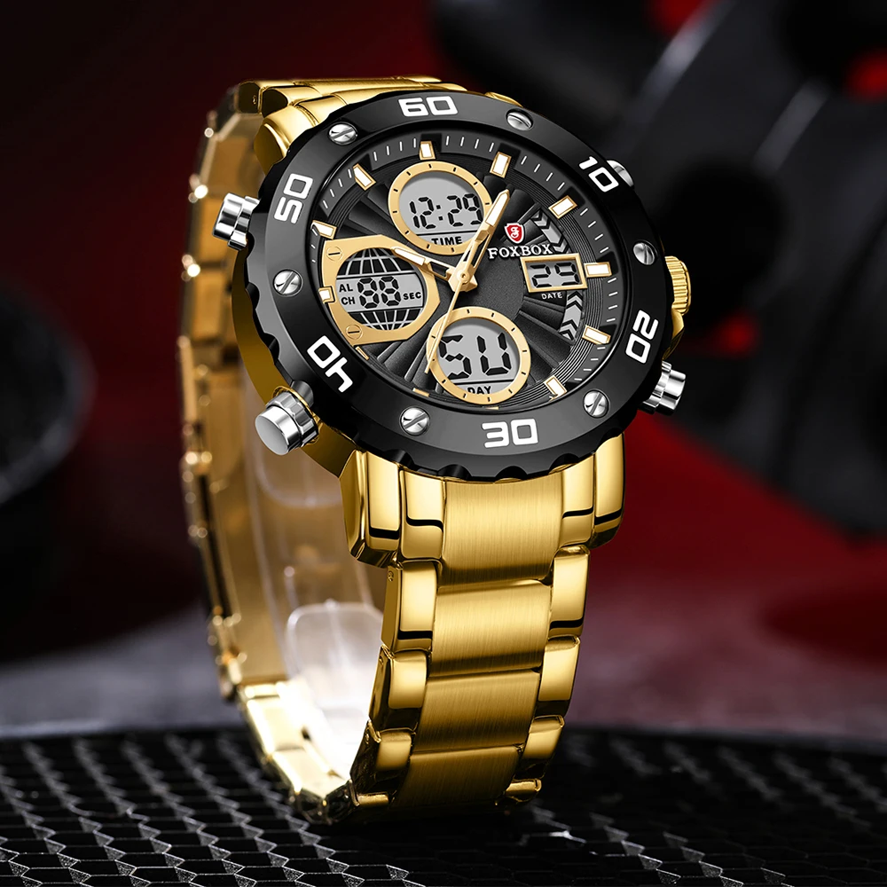 LIGE Watches For Men Luxury Brand Sport Quartz Wristwatch Waterproof Military Digital Clock Steel Men Watch Relogio Masculino