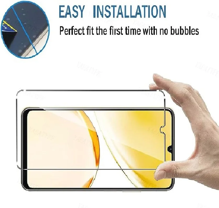 Volledige Dekking Glas Voor Realme Narzo N53 N55 60 50 50a 50i Prime 30a 30i 30 Pro Gehard Glas Screen Protector Film