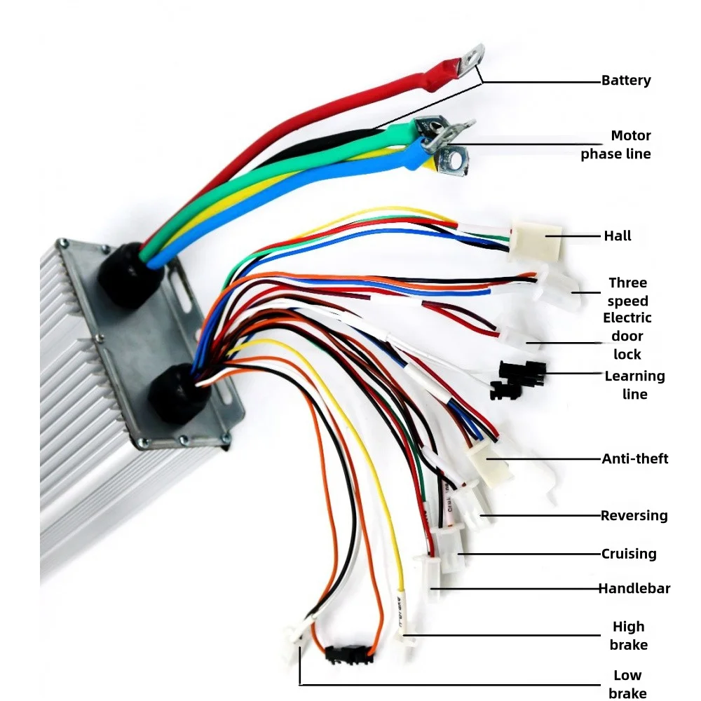 48V-72V Electric Bike Brushless DC Motor Controller 80A 3000W High Power DC Dual-mode Electric Vehicle Brushless Controller - view 6