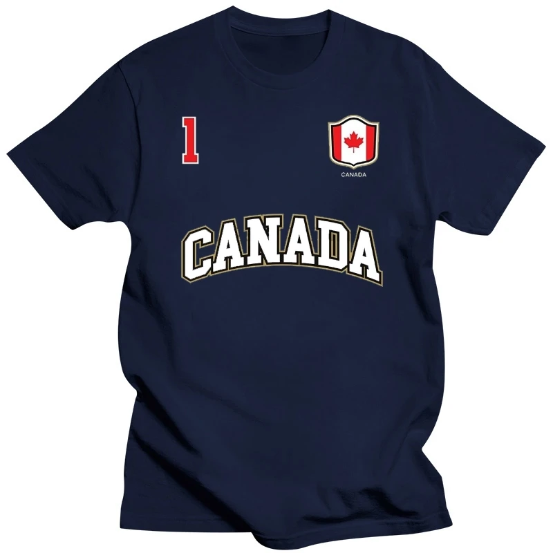 2019 Summer Fashion Canada Shirt Number 1 BACK Canadian Team Sports Hockeyer Soccers  T shirt