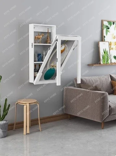 Wall hanging mini foldable wall mounted dinner hanging wall kitchen narrow table multifunctional table board