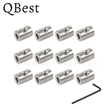 12 adet Handscrew kelepçe 304 paslanmaz çelik tel halat klipsi altıgen ghexagon cıvatalar toka ile 2 3 4 5 6 8mm kablo için