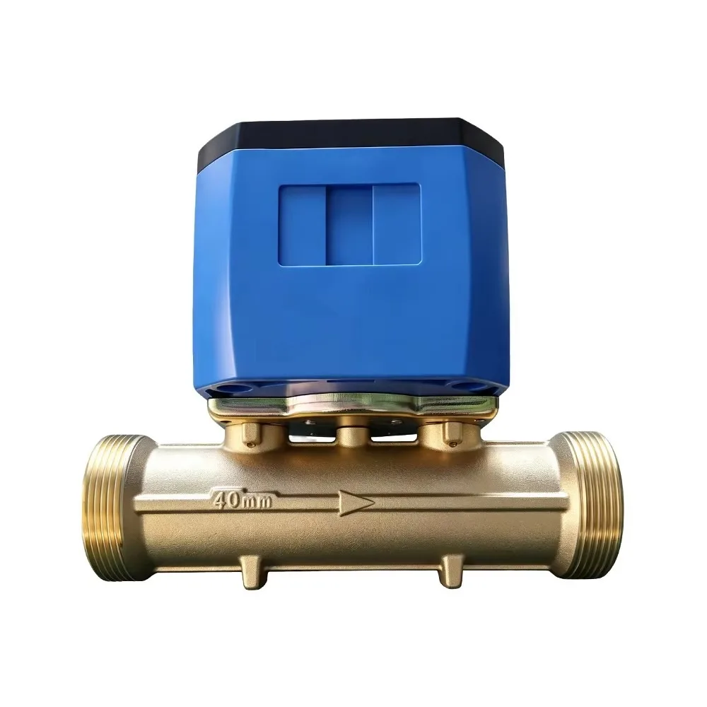 Brass Digital Ultrasonic Water Meter RS485 Modbus DN15-DN40 Remote Reading Self-Diagnostic for Commercial Building