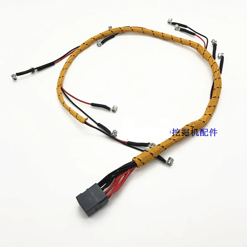 For Caterpillar Excavator 320D 323D nozzle wiring harness C6.4 engine injector wiring plug accessories