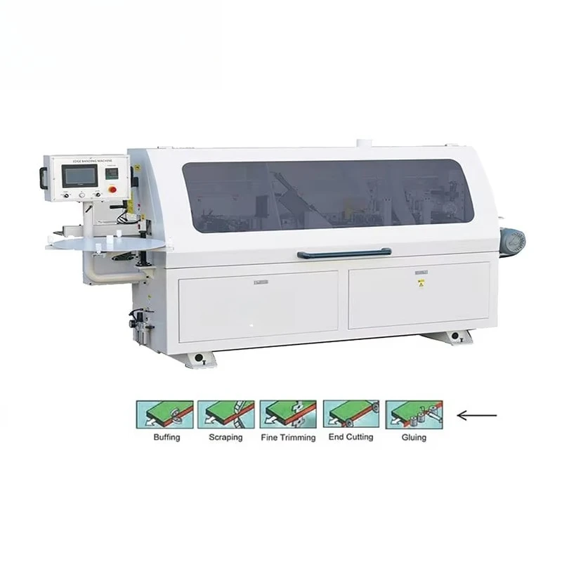 ZICAR MF50G Full Automatic Edge Bander Furniture Machinery Woodworking Melamine Plywood Edge Banding Machine
