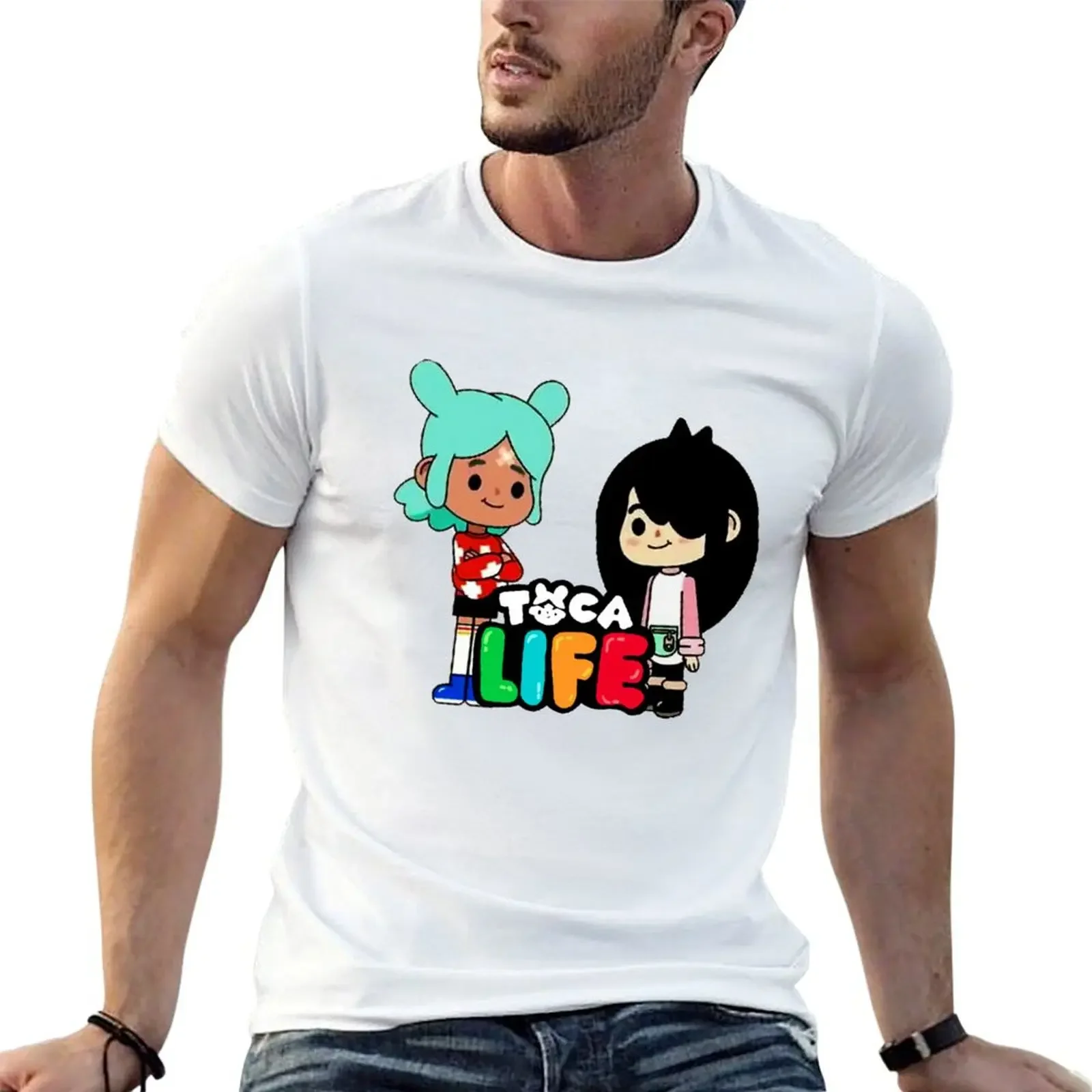 Toca Boca - Toca box - Tocaboca Rita and Nari T-Shirt custom t shirt anime clothing for men