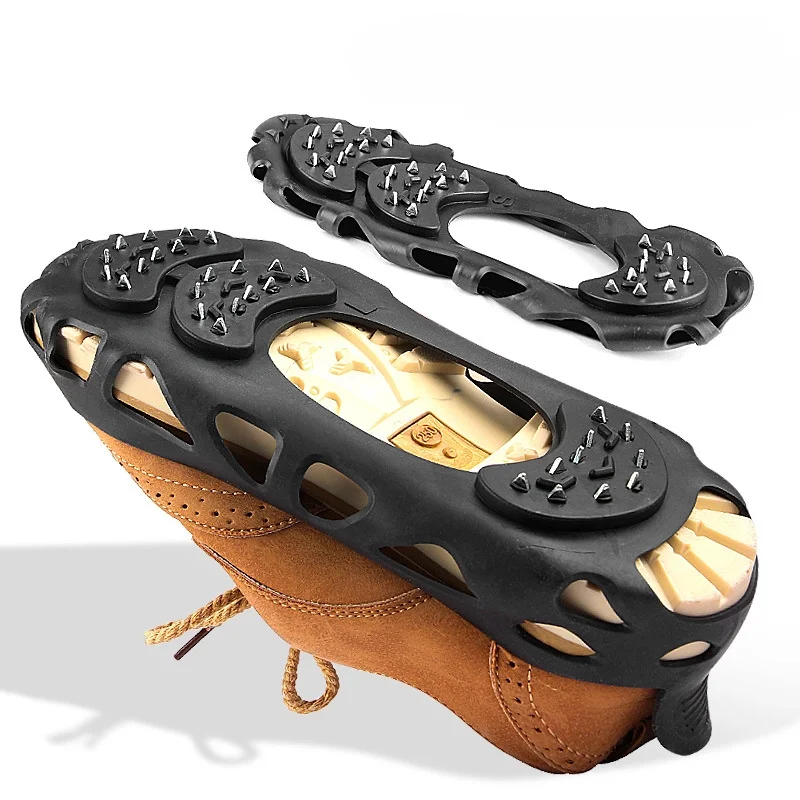 Ice Claw Climbing Teeth Made of 30 Alloy not easy to break, Non-slip design Snow anti skid shoe cover Outdoor hiking shoe cover