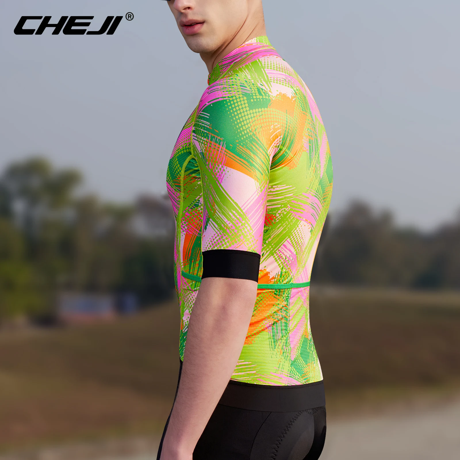 CHEJI-Men\'s Cycling Jerseys, Short Sleeved Tops, Quick Dry, Clothing, Bike, Bicycles, Sports, Spexcel, Summer, New