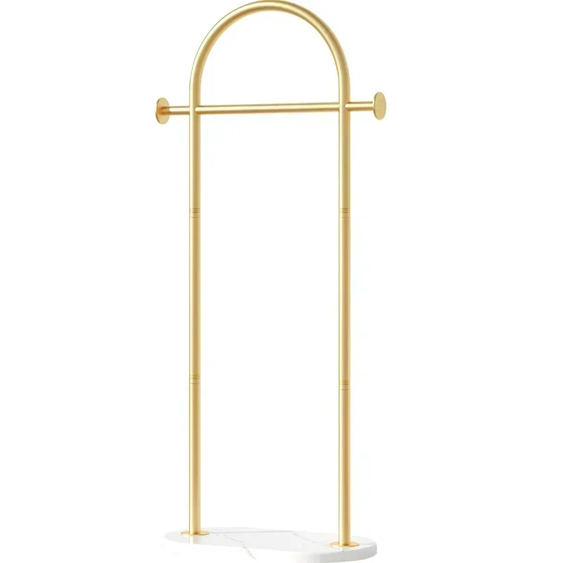 Fashion Luxury Style Bedroom Hanger Gold Clothing Rack Storage Coat Jacket Shoes Metal Rack Standing Shelf Hallway