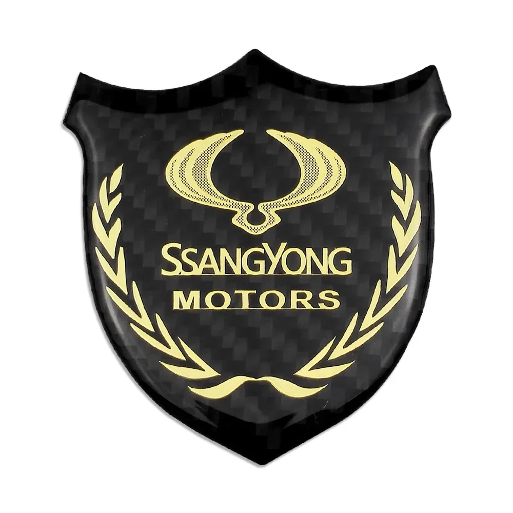 Car Accessories Decal 3D Badge for Ssang Yong Actyon Rexton Kyron Korando Rodius Chairman Musso Tivolan XLV Tivoli Auto Emblems