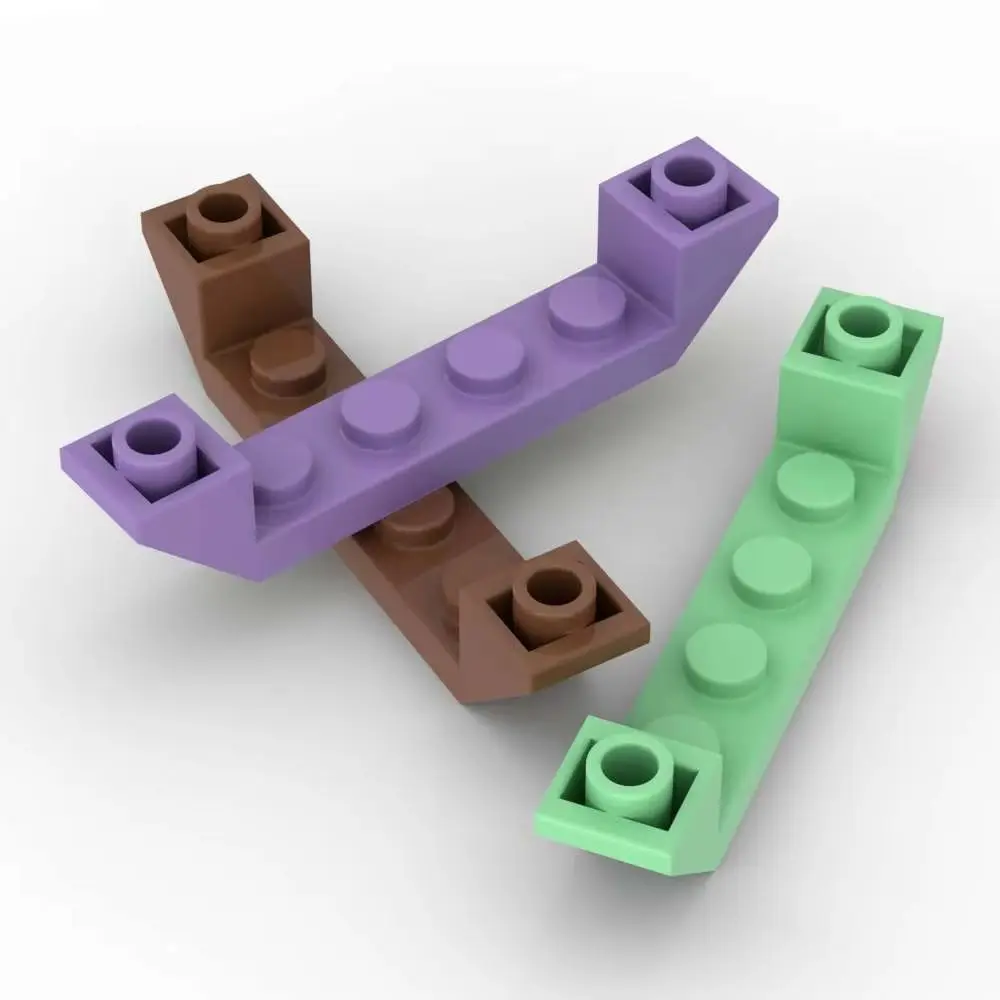 MOC 10PCS 6x1 With 1x4 Cutout 52501 Slope Inverted 45 Building Blocks Replaceable Bricks General Toy Children Birthday DIY Gifts