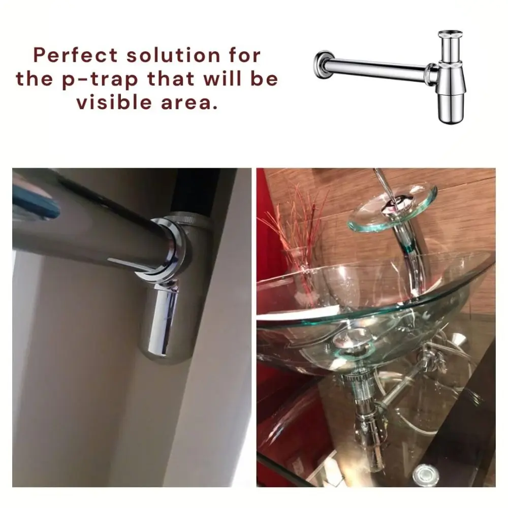 

Сифон для унитаза без перелива, с защитой от запаха, регулируемый по высоте, легко устанавливаемый, из цинкового сплава, съемный