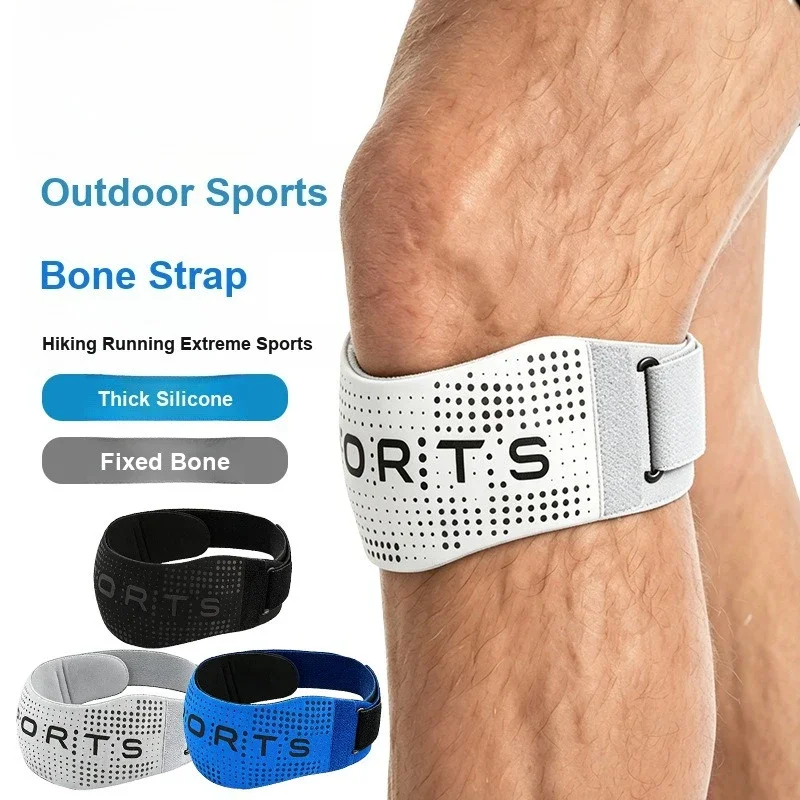 Thickened Reflective Patella Support Strap Knee Protector for Running Hiking Trekking Outdoor Sports