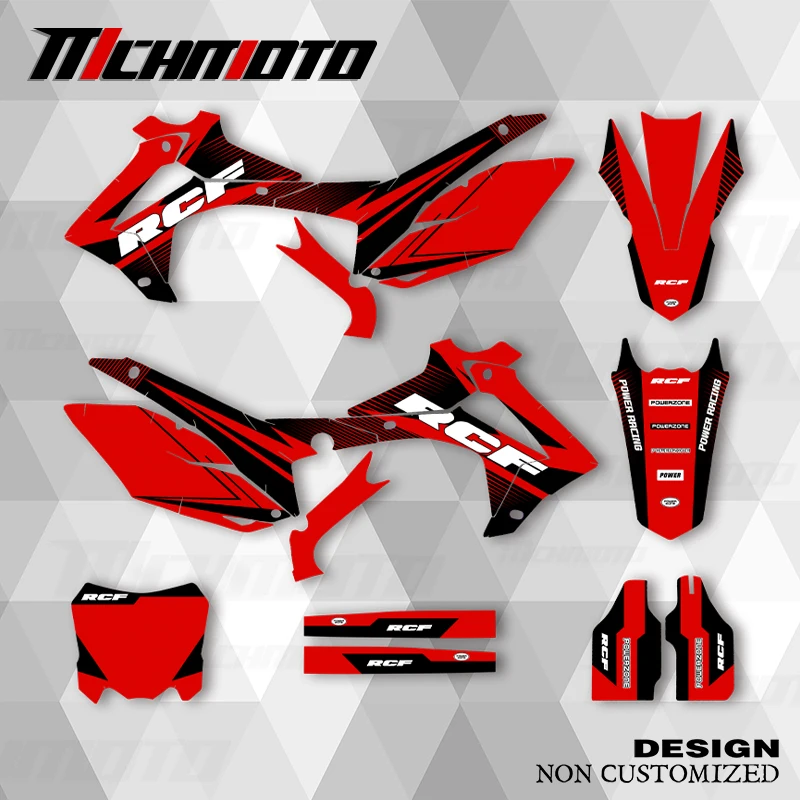 

MCHMFG новый стиль графические наклейки комплект наклеек для HONDA CRF250R 2014 2015 2016 2017 CRF450R 2013 2014 2015 2016