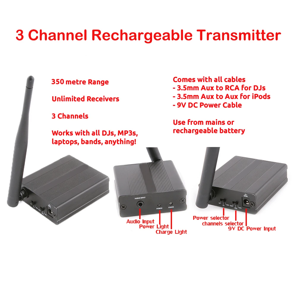 Sample! Support Wholesale and Retail Professional Silent Disco Headphones RF Wireless Headset Transmitters Charger