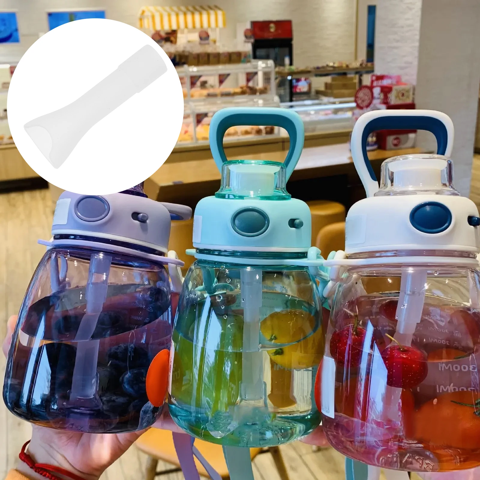 

Water Bottle Mouthpiece Replacement Straws Cup Silicone Nozzle Drinking Spout Child