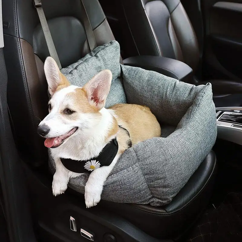 Dog Car Seat Removable Dog Seat For Car Washable Animal Carriers For Vehicle Waterproof Pet Carrier For Dogs Cats