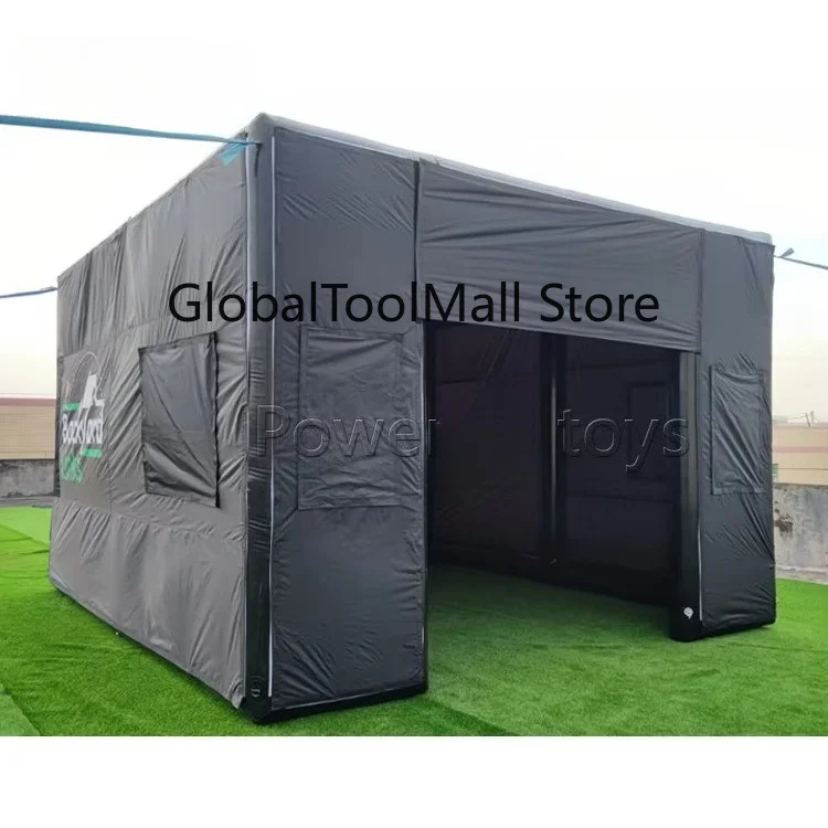 Factory Hot Sell Quick Assembly Inflatable Training Golf Speed Cage Tent Full Swing Inflatable Golf Simulator Enclosure