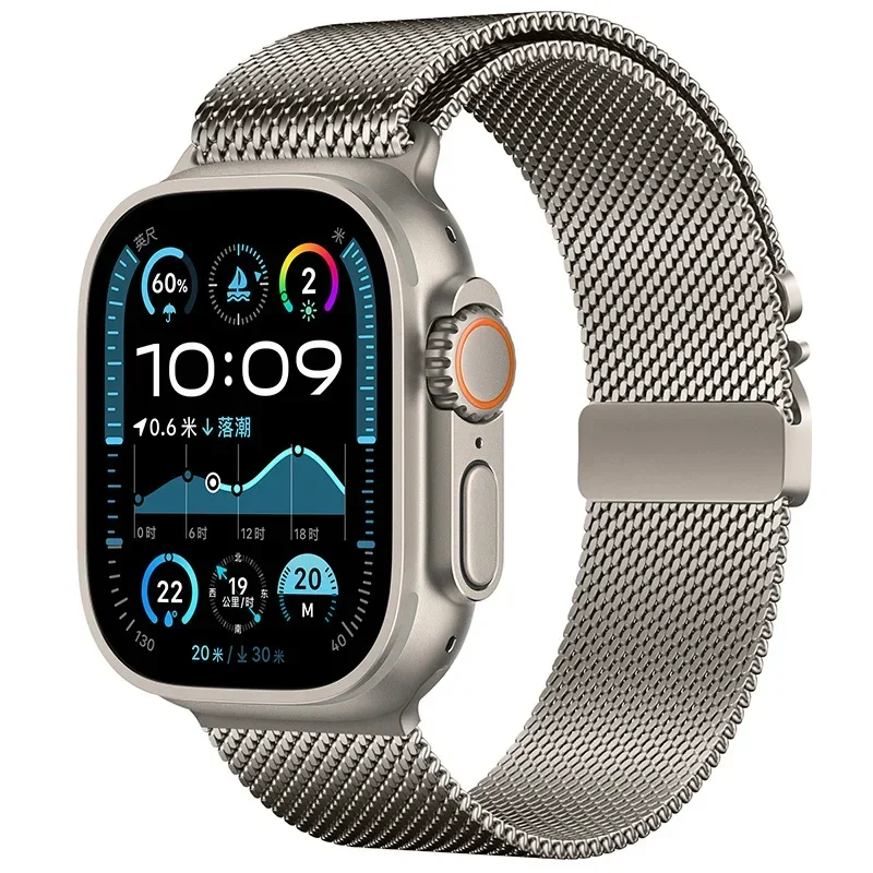 Milanaise-Loop-Armband für Apple Watch Ultra 2 3 Band 49 mm 45 mm 46 mm 44 mm 42 mm 41 mm 40 mm Armband IWatch Serie 11 10 9 8 7 6 5 SE