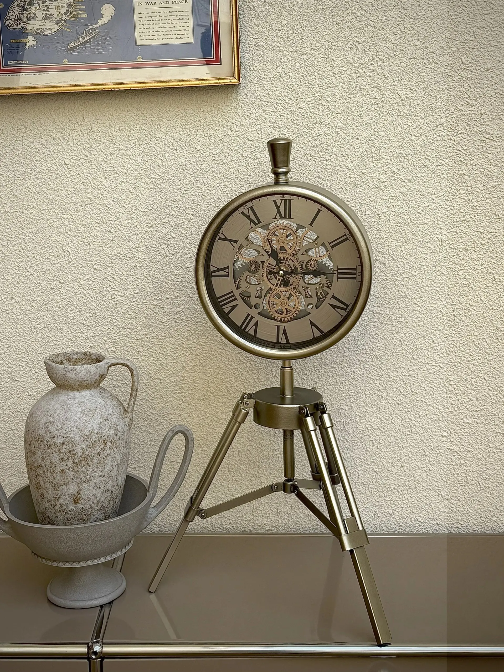 

American style room decoration items luxury living room countertop clock artistic and creative ornaments clocks home clock decor