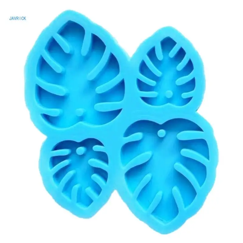 Monstera Deliciosa Earring Combination Necklace Molds Epoxy Jewelry Mold Resin Casting Pendant Mold Suitable for Diy