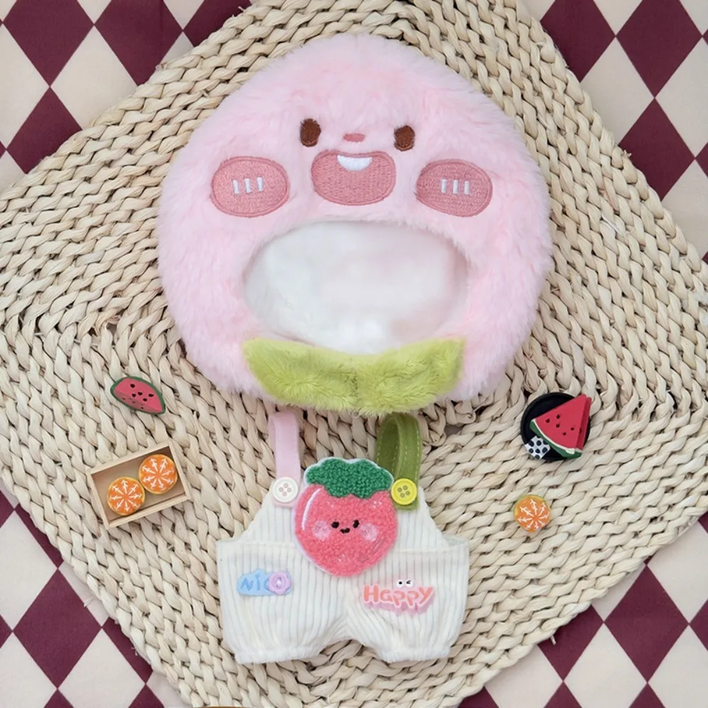 

Clothes Fruit Hat 20cm Cotton Doll Clothes Strap Pants Peach Doll Clothes Outfit Orange Suit Doll Dress Up Set 20cm Cotton Doll