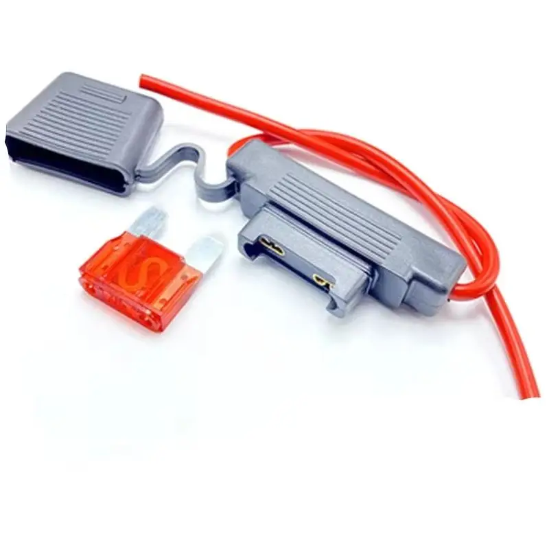 

with Car Blade Fuse Waterproof 32V Large Auto Fuse Holder 8AWG/10AWG cable High Current Fuse Box wire 20A 30A 40A 50A 60-100A