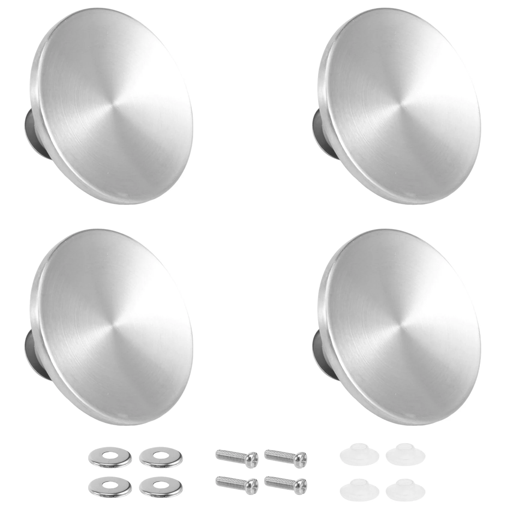 Qualitative 4 Sets Dutch Oven Knob Stainless Steel Replacement Knob Pot Lid Handle for Le Creuset, Aldi, Lodge Enameled Dutch Ov