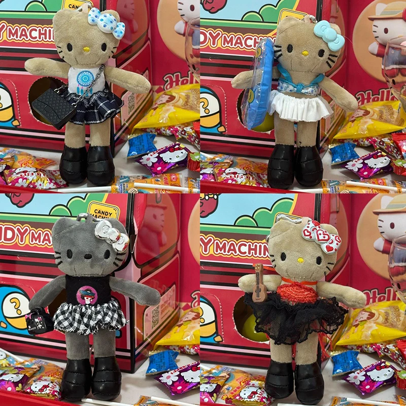 

Милая аниме длинноногая плюшевая кукла «Hello Kitty», мягкая игрушка, брелок для ключей, сумка, подвесной рюкзак KT Cat, подвесной орнамент, подарок для девочки