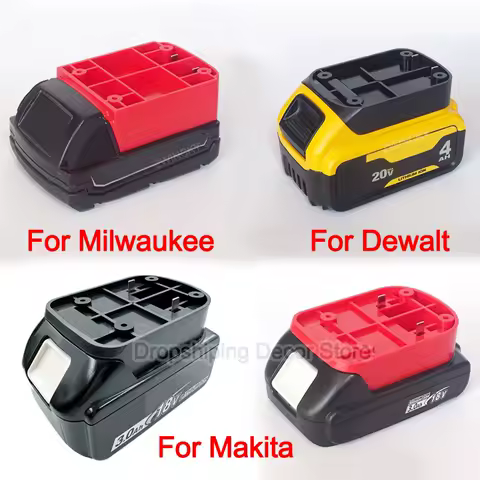 DIY Battery Adapter Converter Base Charging Head Shell for Makita/Dewalt/Milwaukee 18V Li-ion Battery Portable Battery Connector