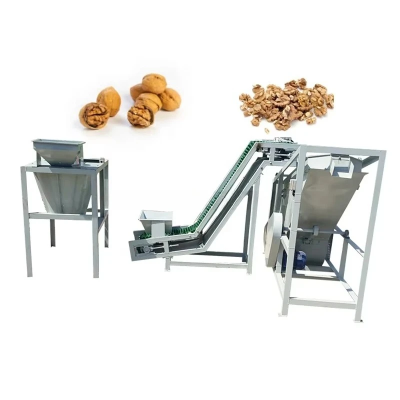 Custom Long Service Life Walnuts Production Line / Walnut Separation Machine Walnut Cracking Machine / Walnut Shelling Machine
