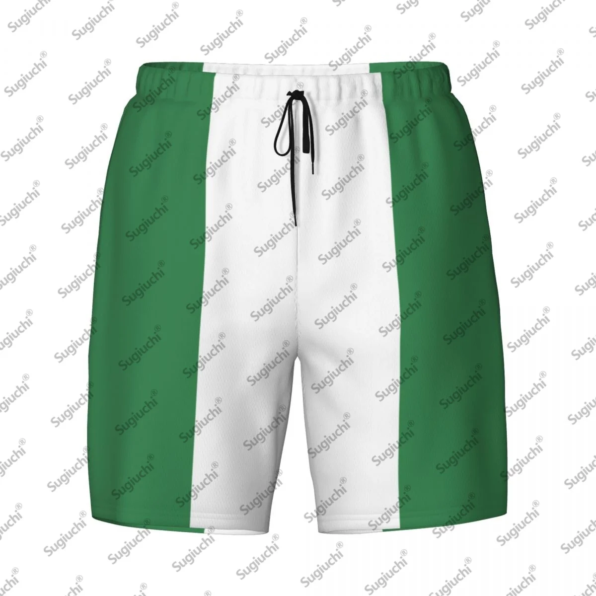 

2025 Мужские плавки с 3D принтом флага Нигерии, гавайские купальные пляжные шорты 2 в 1, быстросохнущие летние шорты для плавания с карманами