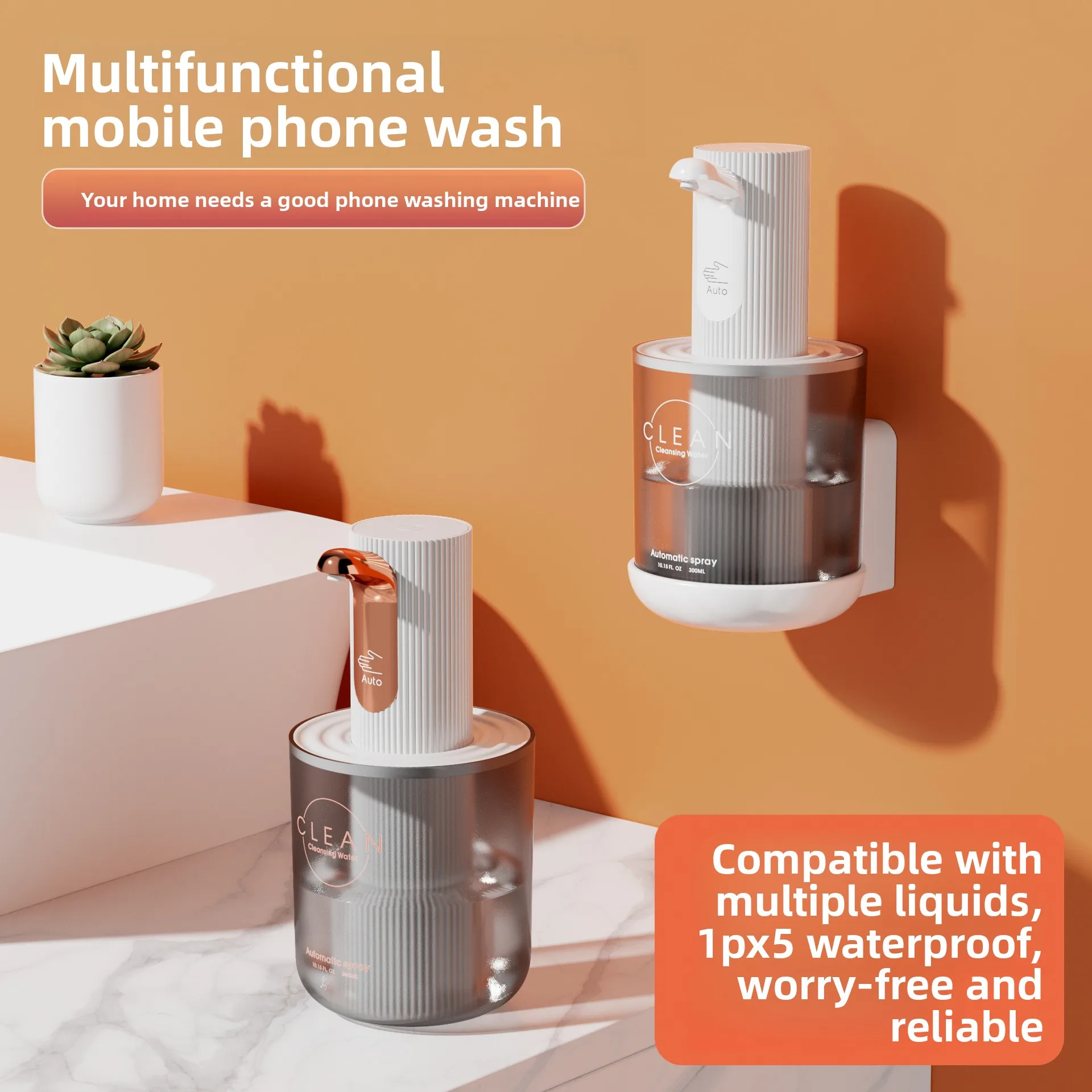 New Desktop Automatic Foam Hand Sanitizer Dispenser Contactless Foam Multi-functional Intelligent Soap Dispenser