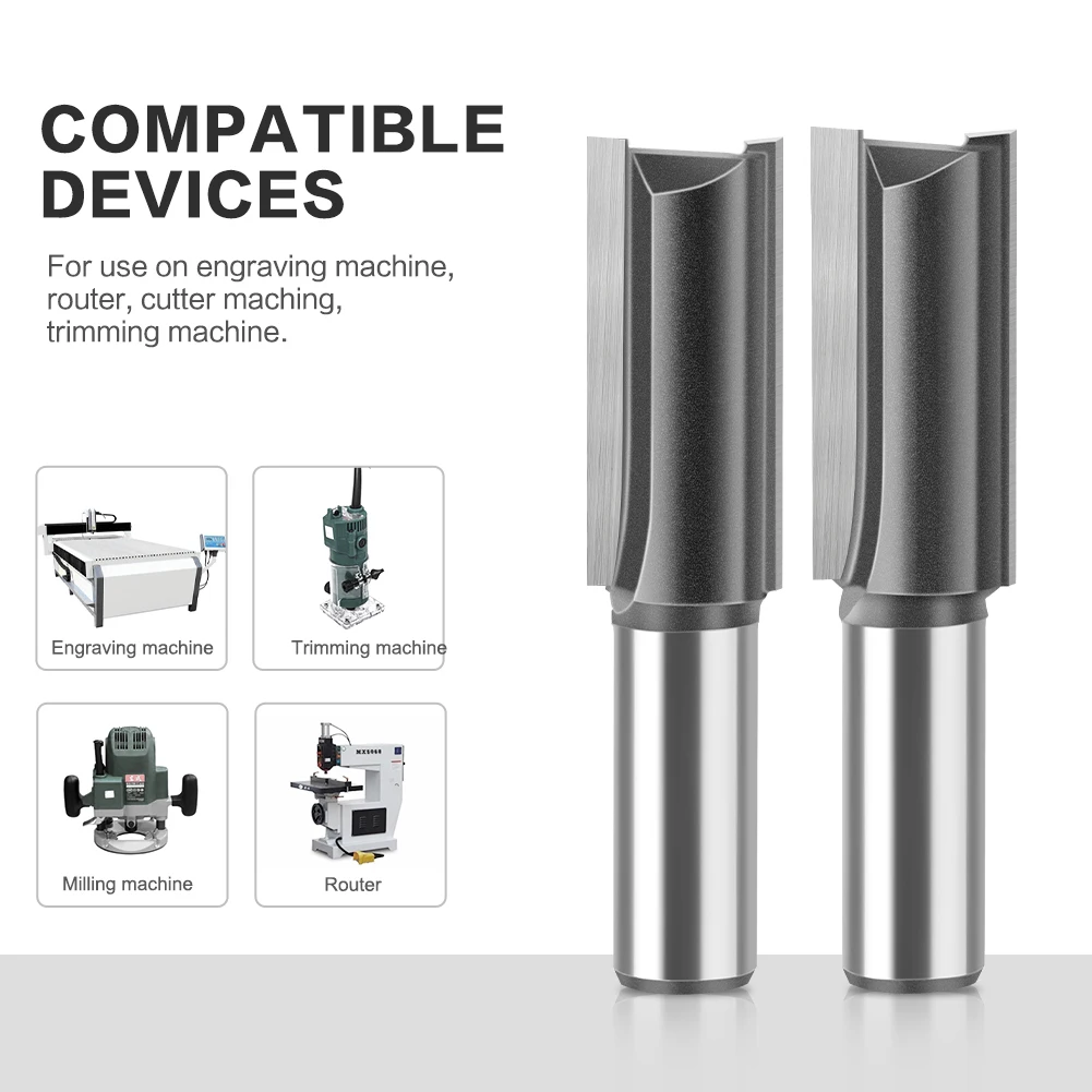 12mm Schacht 11-22mm Diameter Uitgebreide Rechte Blad Lengte 40mm Router Bit Ingelaste Rechte Cutter Houtbewerking Frees