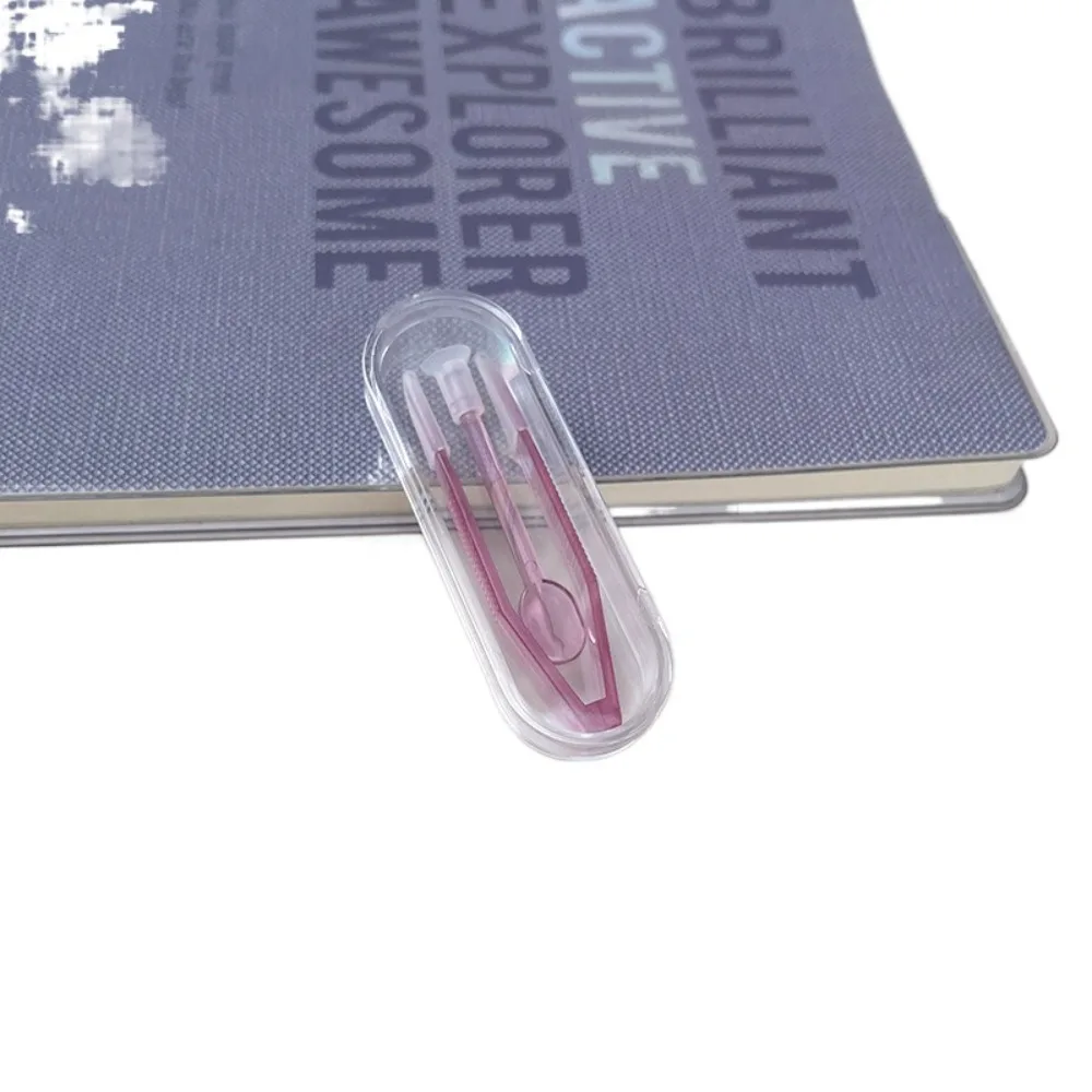 Multicolor Contact Lens Inserter Remover With Suction Stick Transparent Clip Contact Lenses Tweezers Set Box Portable