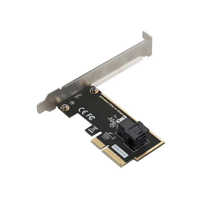 

PCIe3.0 4X к U.2 SFF-8643 Переходная карта PCI-e X4 Адаптер PCI-E 2,5 NVME 8643 SSD Добавить к расширениям Pcie Riser