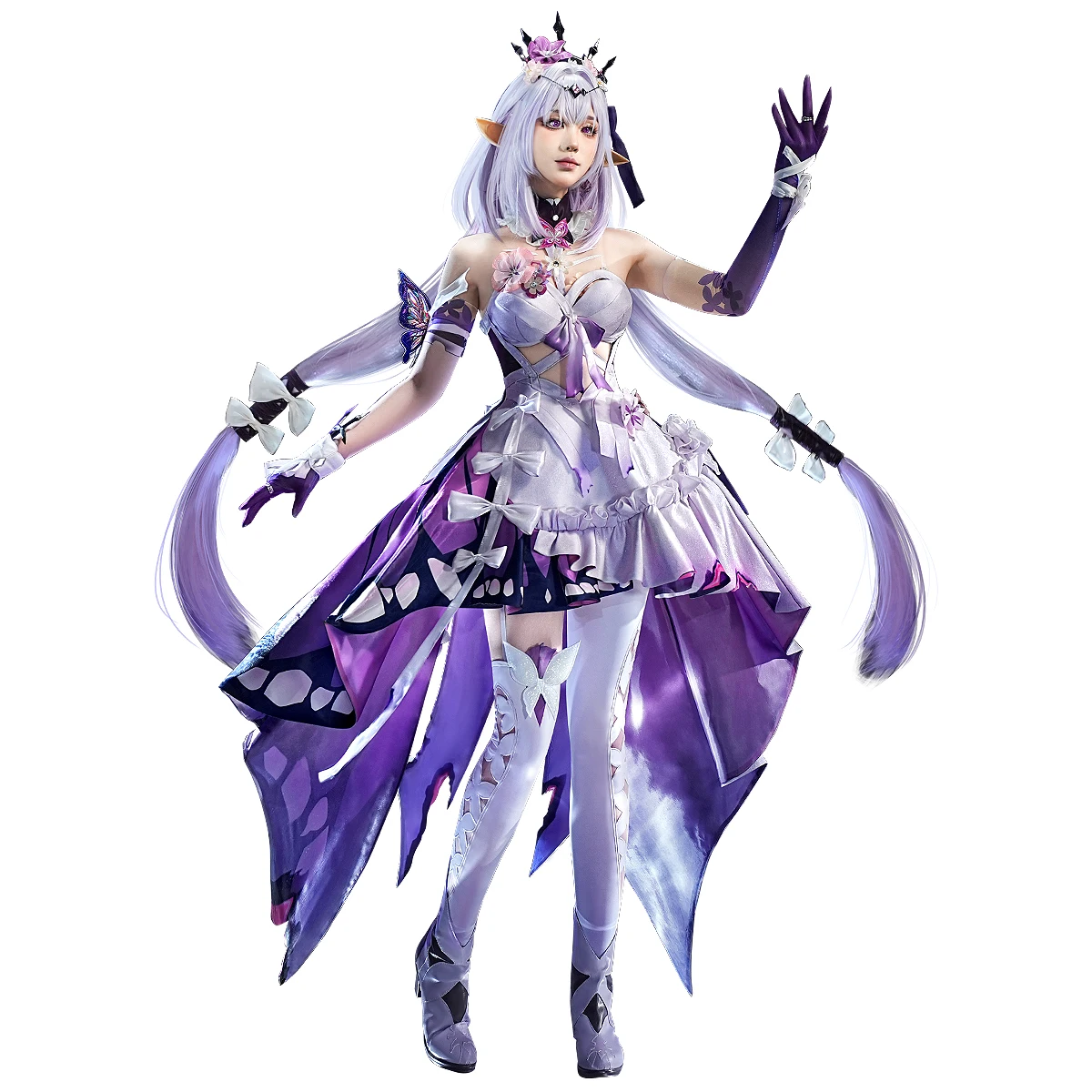 جديد كاستوريس تأثيري حلي هالوين عيد الميلاد لعب الأدوار حفلة معرض كوميدي لعبة هونكاي ستار السكك الحديدية S-XXL لوليتا فستان