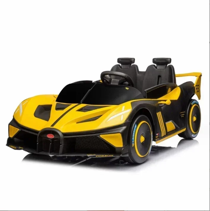 Boys Girls 12V 2-seater Rechargeable Sports Car with Remote Control Four Wheel Electric Car Kid Ride on Battery Car for Kids