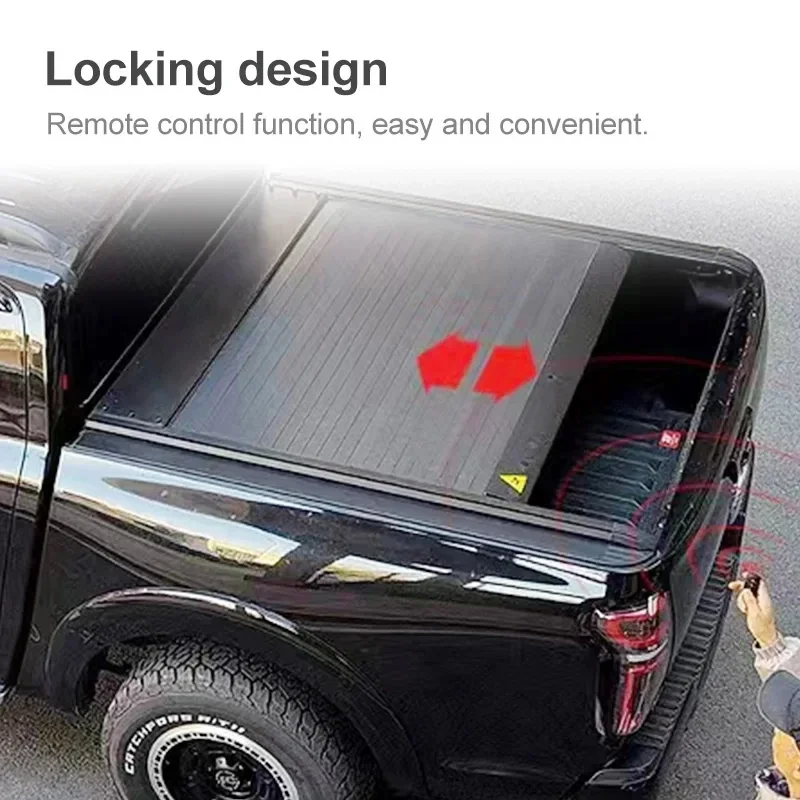 Factory Hot Sale Aluminum Waterproof Electric Roller Shutter Retractle Tonneau Cover For Ram 00 Rambox Rex Pickup