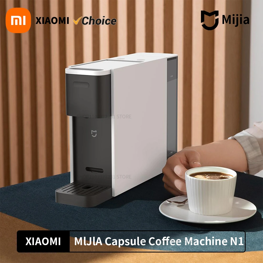 New Xiaomi Mijia Capsule Coffee Machine N1 Coffee Maker S1301 Small Size 10mins Automatic Shutdown Espresso Cafe Food Processor